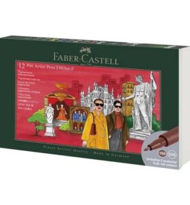 Tekenstift FC Pitt Artist Pen Brush Milan, set 12 stuks