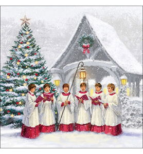 Servetten 20pcs / 33 x 33cm, Singing choir