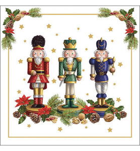 Servetten 20pcs / 33 x 33cm, Bearded nutcracker