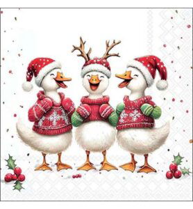 Tovaglioli 20 pezzi / 33 x 33 cm, Jolly ducks
