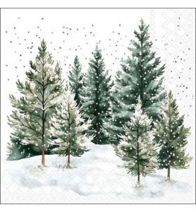 Servetten 20pcs / 33 x 33cm, Whispering pines