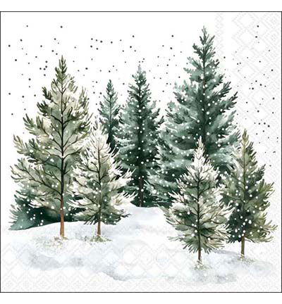 Servetten 20pcs / 33 x 33cm, Whispering pines