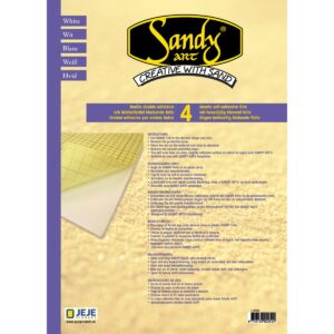 4 vel A4 Sandy Art dubbelzijdig klevend folie wit (1.0155)