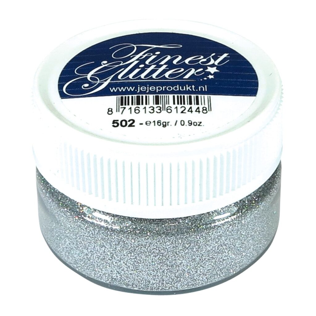 Finest Glitter zilver potje 16 gram (5.0502)