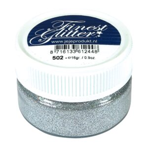 Finest Glitter zilver potje 16 gram (5.0502)