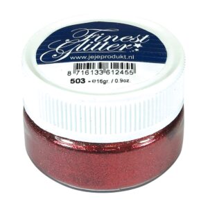 Finest Glitter kerst rood, potje 16 gram (5.0503)