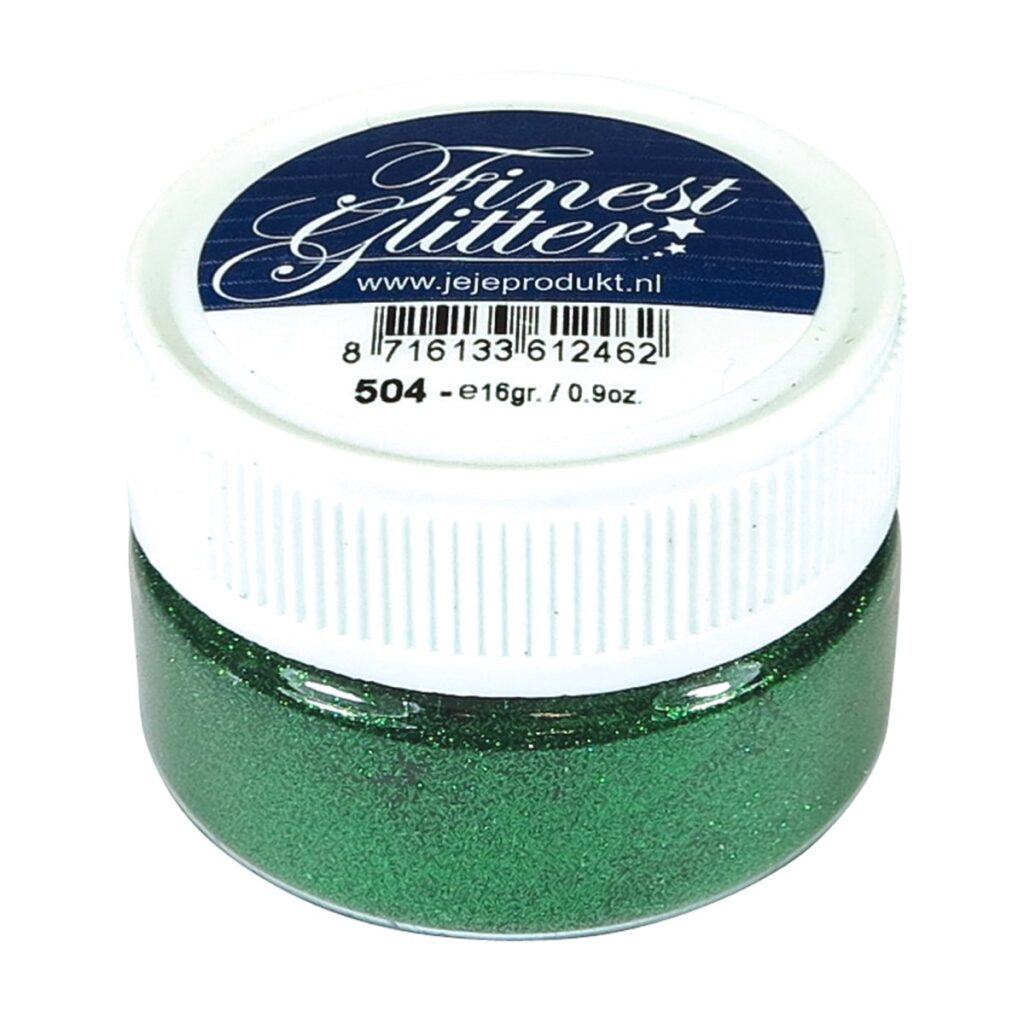 Finest Glitter kerst groen, potje 16 gram (5.0504)