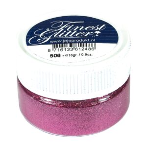 Finest Glitter roze, potje 16 gram (5.0506)