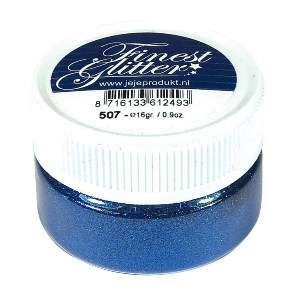 Finest Glitter donker blauw, potje 16 gram (5.0507)