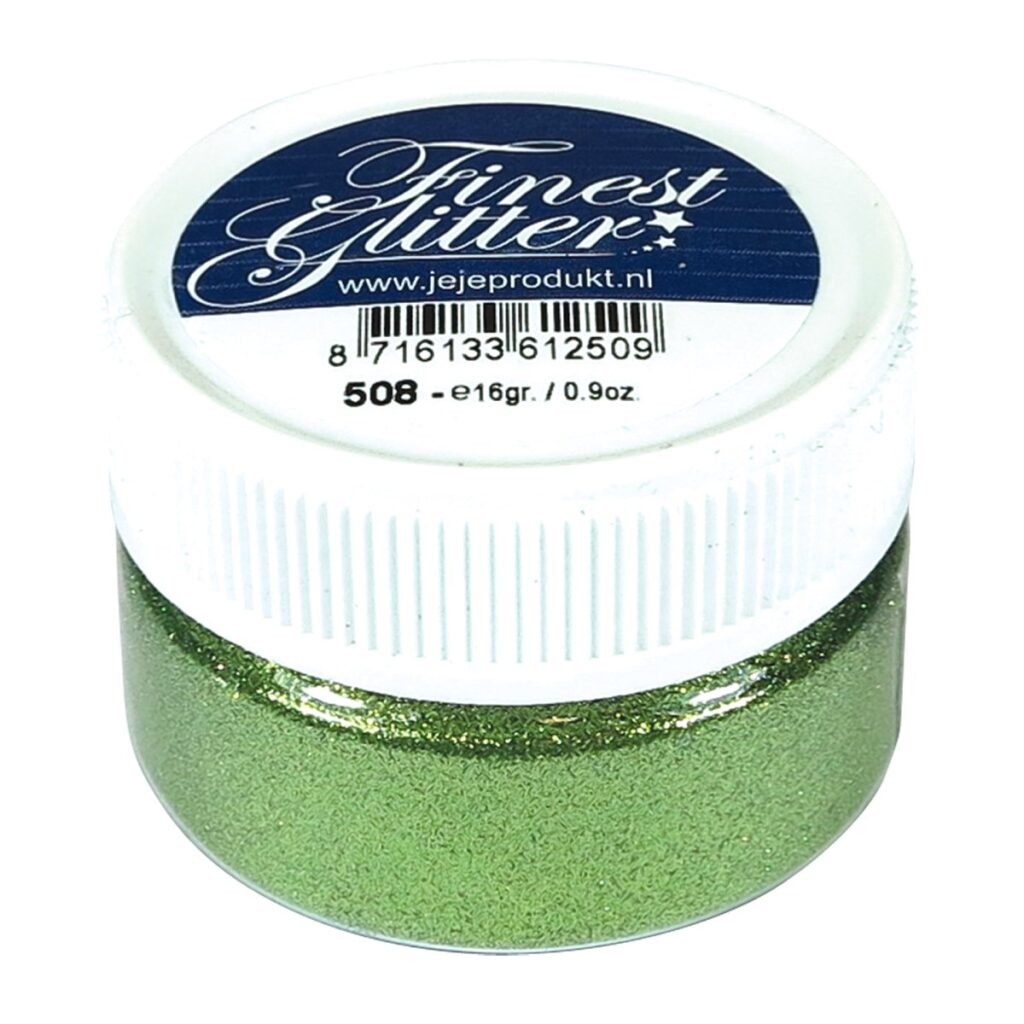 Finest Glitter olijf groen, potje 16 gram (5.0508)