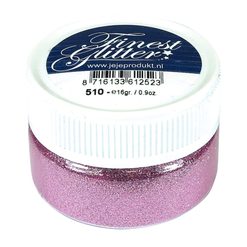 Finest Glitter parel roze, potje 16 gram (5.0510)