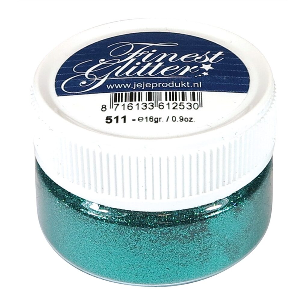 Finest Glitter turquoise, potje 16 gram (5.0511)