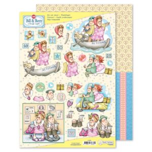 MRJ Bill & Betty 3D stansvel + potpourri papier (9.0065)