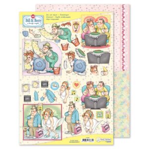 MRJ Bill & Betty 3D stansvel + potpourri papier (9.0066)