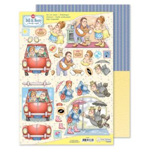 MRJ Bill & Betty 3D stansvel + potpourri papier (9.0067)