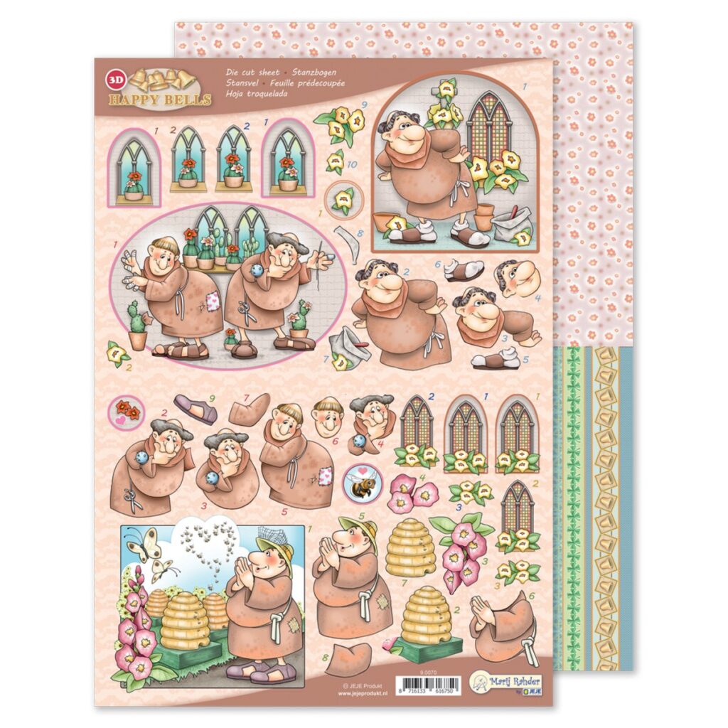 MRJ Happy Bells 3D stansvel + potpourri papier (9.0070)