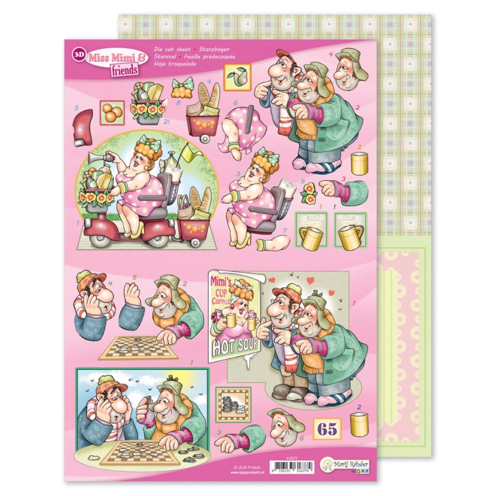 MRJ Miss Mimi 3D stansvel + potpourri papier (9.0072)