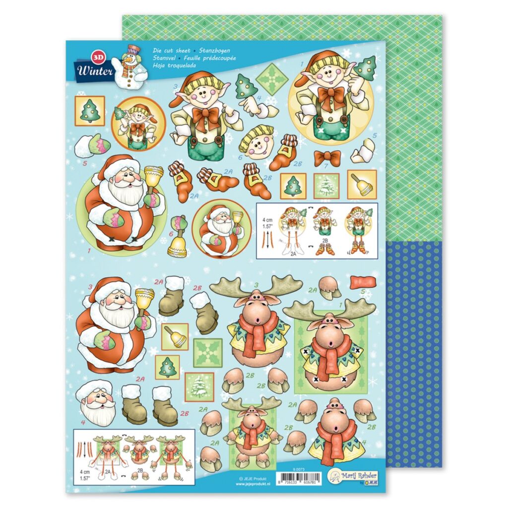 MRJ Winter 3D-Stanzbogen + Potpourri-Papier (9.0073)