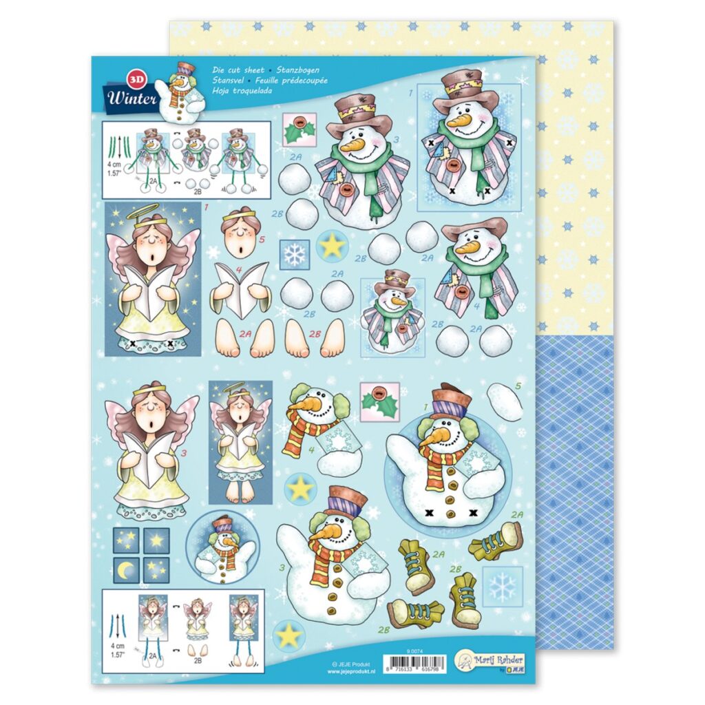 MRJ Winter 3D Stansvel + Potpourri papier (9.0074)