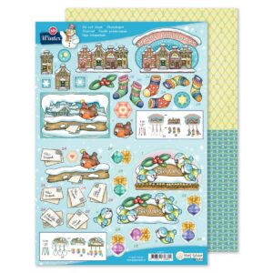 MRJ Winter 3D Stansvel + Potpourri papier (9.0075)