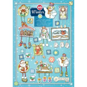 MRJ Winter 3x 3D stansvellen + potpourri papier (9.0081)