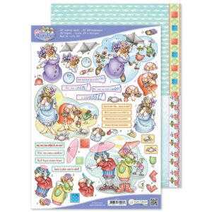 MRJ The Aunties: plantilla para recortar en 3D + papel de popurrí (9.0117)
