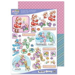 MRJ The Aunties 3D knipvel + potpourri papier (9.0119)
