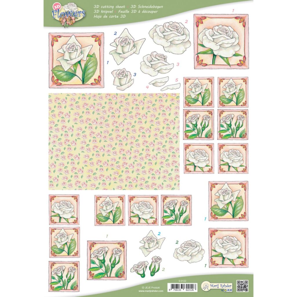 MRJ Flowers 10x 3D knipvellen (9.0122)