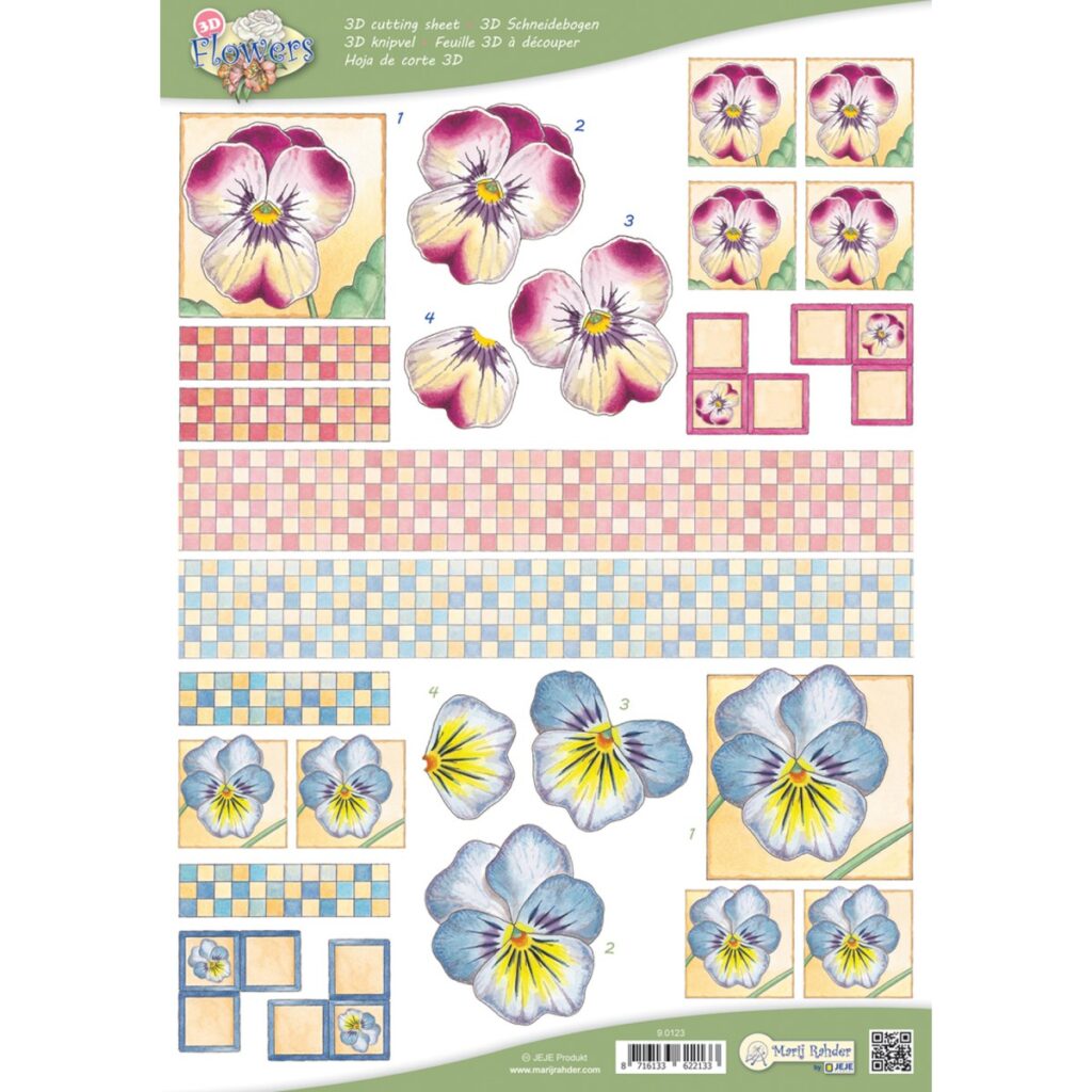 MRJ Flowers 10x 3D knipvellen (9.0123)