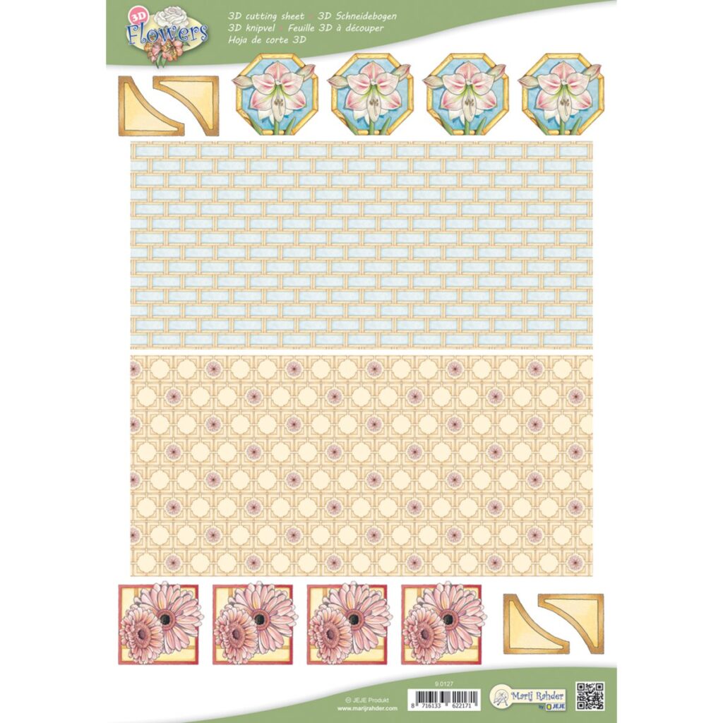MRJ Flowers 10x 3D knipvellen (9.0127)