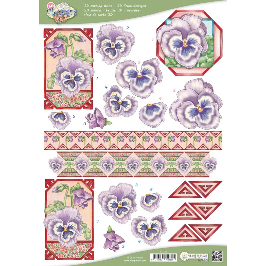 MRJ Flowers 10x 3D knipvellen (9.0129)