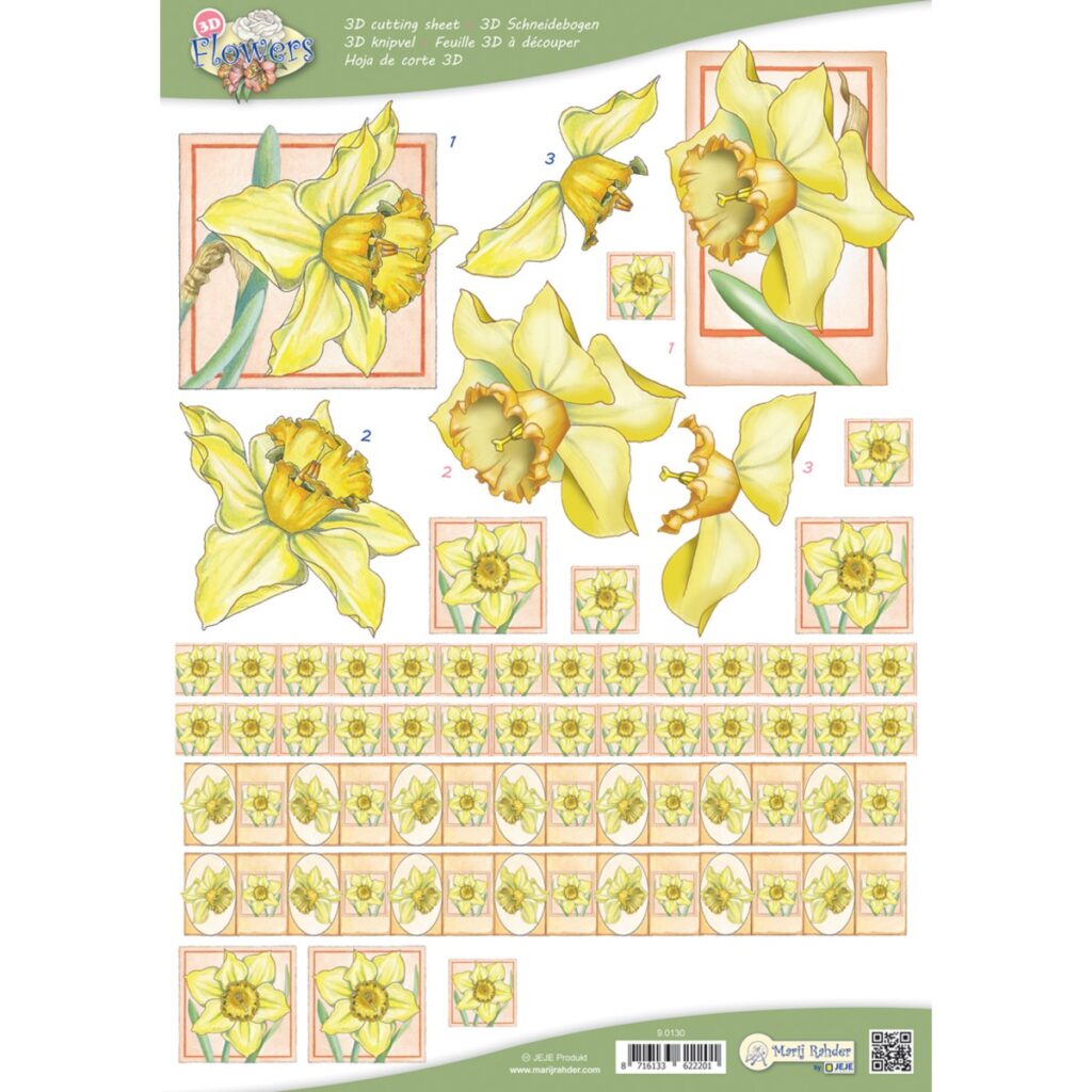 MRJ Flowers 10x 3D knipvellen (9.0130)