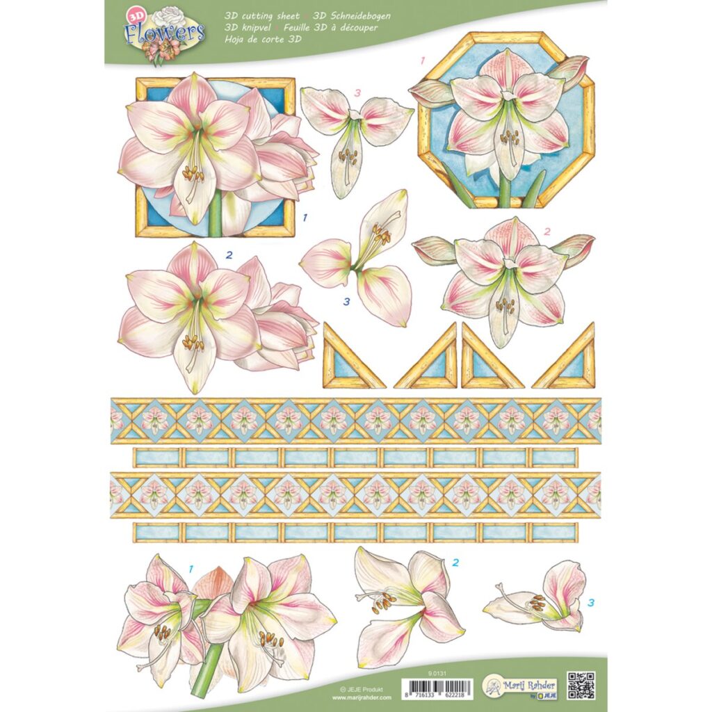 MRJ Flowers 10x 3D knipvellen (9.0131)