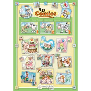 MRJ 3D Comics 6x 3D Knipvellen (9.0155)