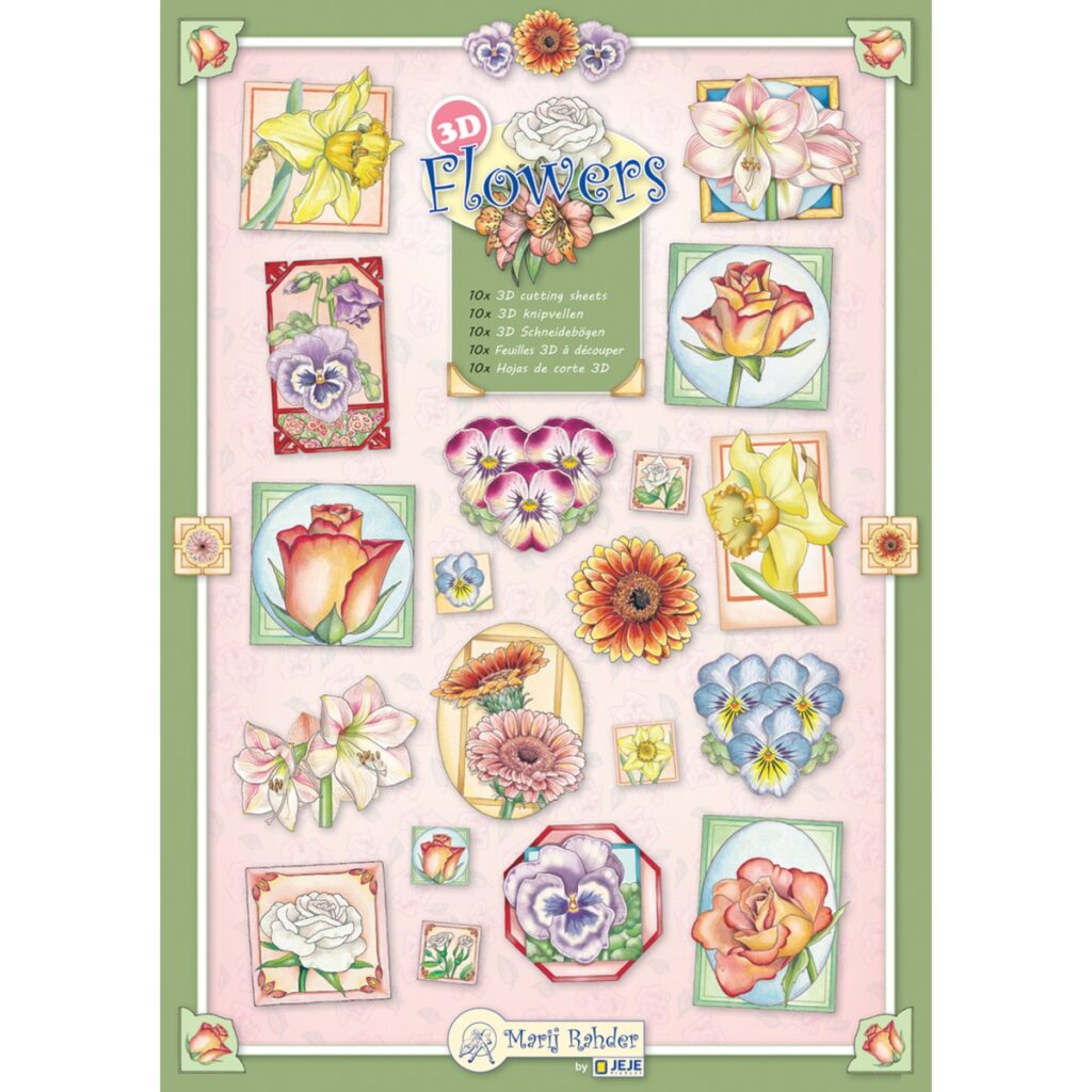 MRJ Flowers 10x 3D knipvellen (9.0157)