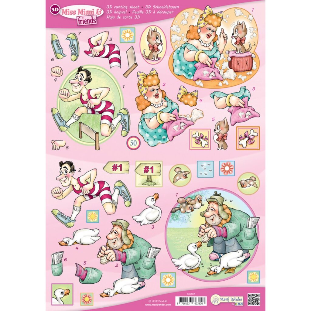 MRJ Miss Mimi & Friends 10x 3D knipvellen (9.0167)
