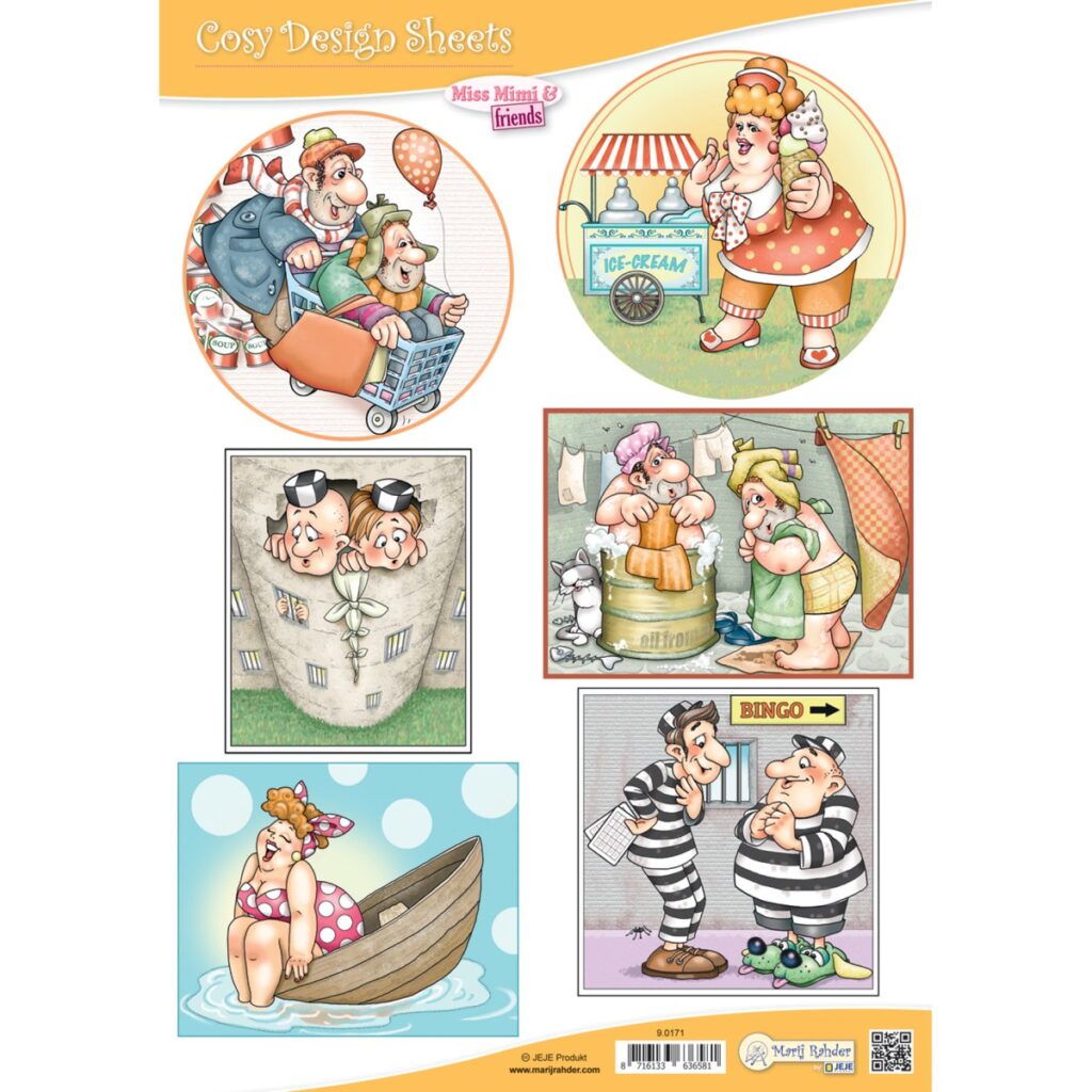 MRJ Cosy Design Sheets Pack Miss Mimi & Friends (9.0171)