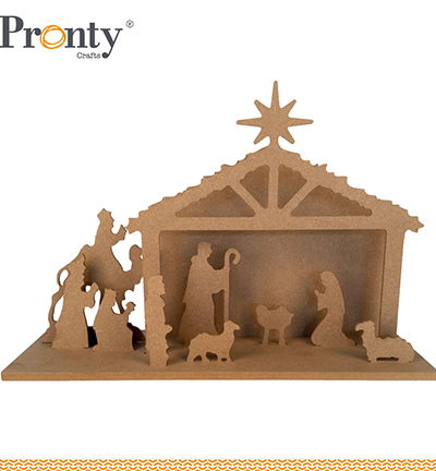 MDF Scene Christmas Crib
