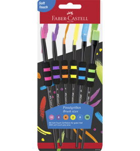 Penselen FC Soft Touch zwart set 6 stuks