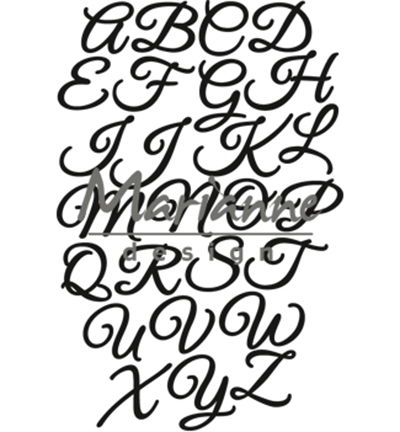 Marianne Design Craftable Classic Alphabet – upper case