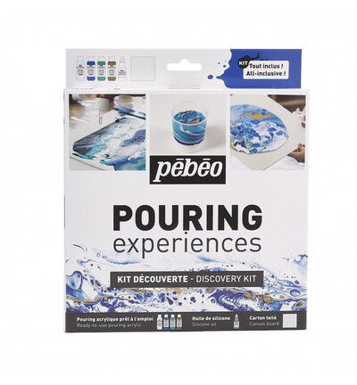 Kit di scoperta Pebeo Pouring 4x59 ml + silicone