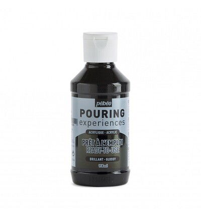 Pebeo Pouring 118ml, Ivory Black