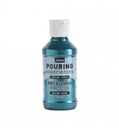 Pebeo Pouring 118ml, Metallic Cobalt Blue