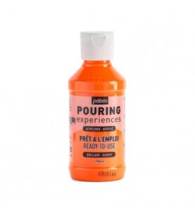 Pebeo Pouring 118ml, Fluorescent Orange