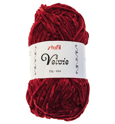 Velvie 25gr / 65mtr, Dark red