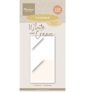 Paperpad, White & cream cardstock