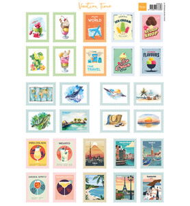 Knipvel A4, Stamps – Vacation time