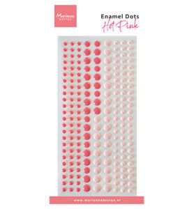 Enamel dots, Duotone hot pink