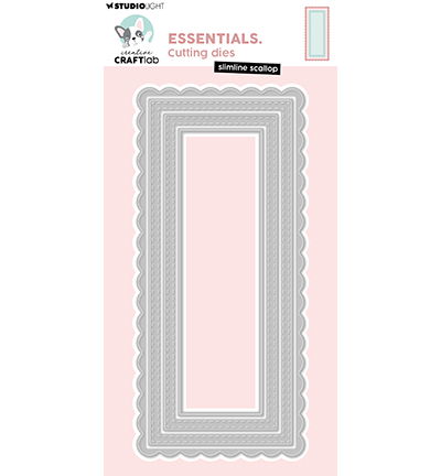 CCL Cutting Die Slimline scallop Essentials nr. 1046
