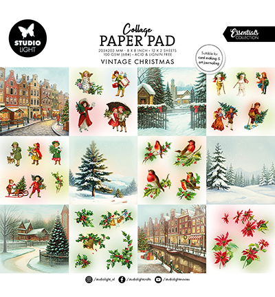 SL Collage Paper Pad Vintage Christmas Essentials nr. 374